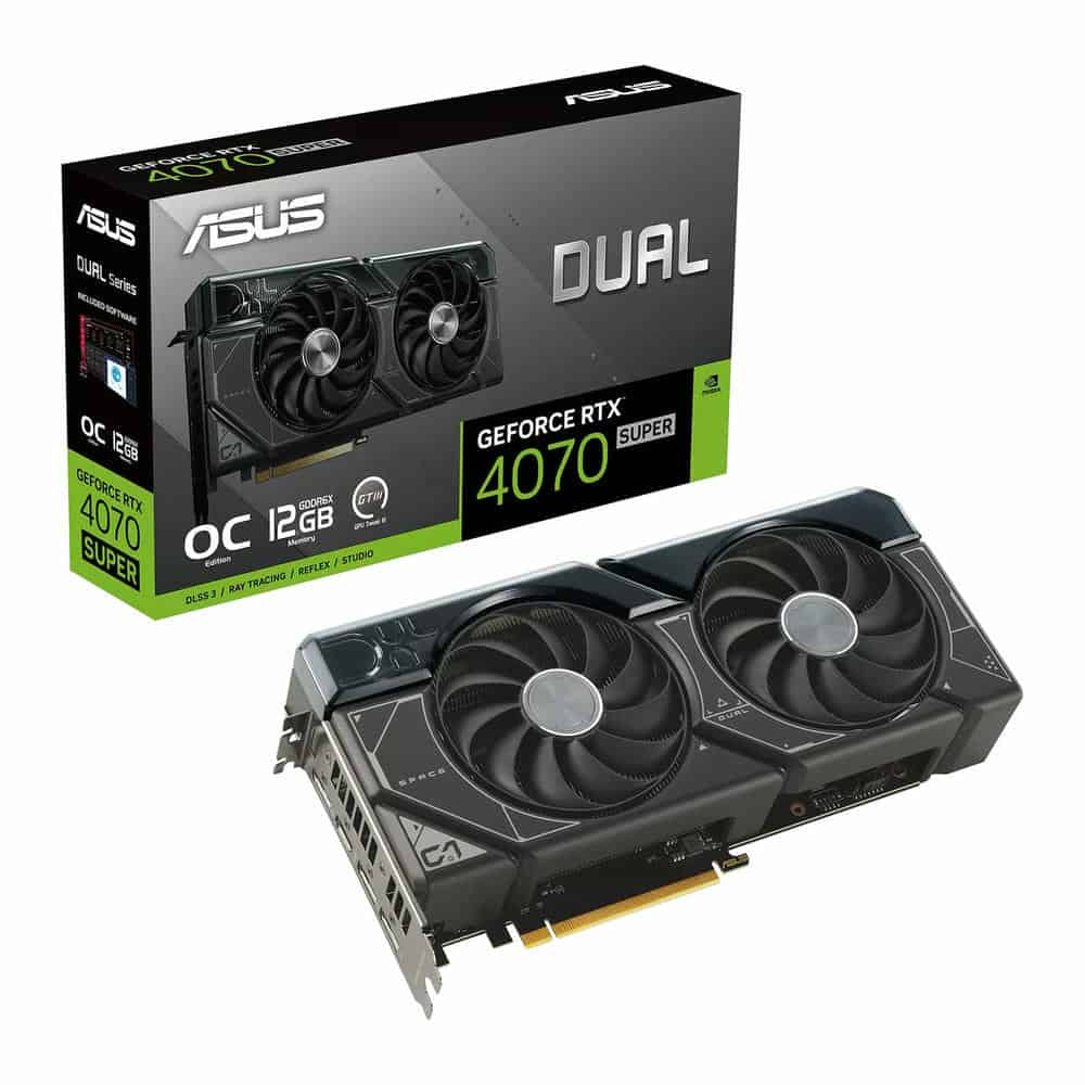 ASUS NVIDIA GeForce RTX 4070 SUPER 12GB DUAL OC Ada Lovelace Graphics Card